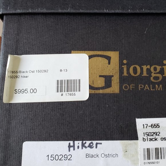 GIORGIOS OF PALM BEACH 1 PAIR BLUE OSTRICH SHOES